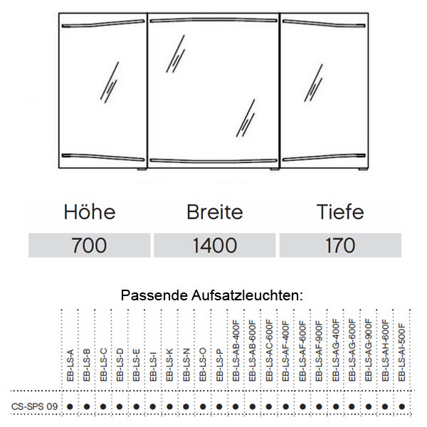 Badmöbelset Pelipal Cassca 3.3 Comfort Spiegelschrank Waschtisch WT